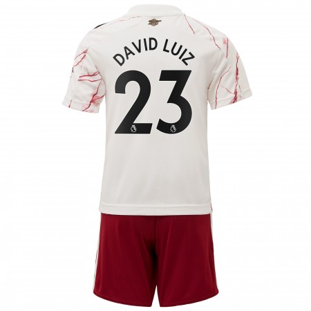 Fotballdrakt Arsenal David Luiz 23 Barn Bortetrøye 2020-2021 Kortermet